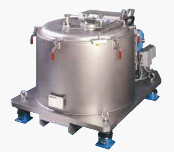 Loading and discharging plate centrifuge